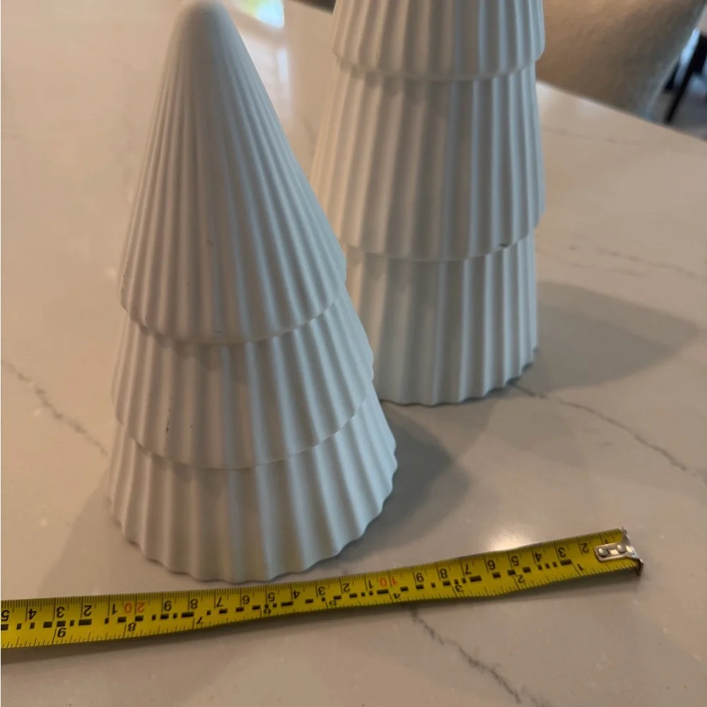 Crate&Barrel White Ceramic Holiday Tree LARGE